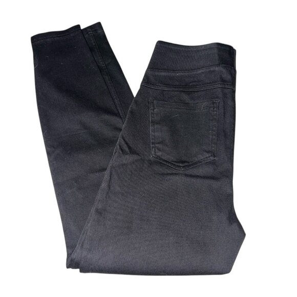 Halara Flex High Waisted Pocket Denim Casual Leggings sz Small 7/8 Black - Picture 10 of 12